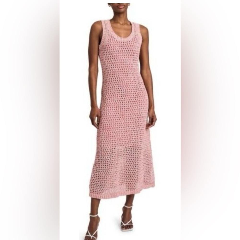 Derek Lam 10 Crosby Eliana Crochet Sweater Dress Tank Size Small NWT $450 Retail